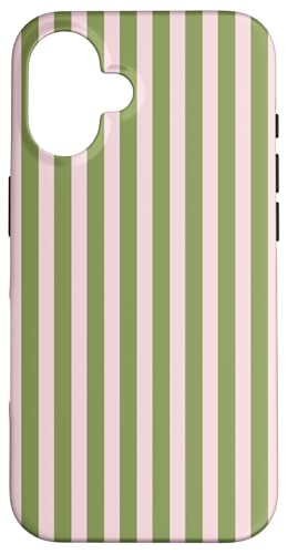 Olive Green and Pink Stripes Vertical Lines Preppy Aesthetic Hülle für iPhone 16 Olive Green and Pink Stripes Vertical Lines Preppy Aesthetic Hülle für iPhone 16 von Annalisse Striped Creations