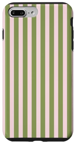 Olive Green and Pink Stripes Vertical Lines Preppy Aesthetic Hülle für iPhone 7 Plus/8 Plus Olive Green and Pink Stripes Vertical Lines Preppy Aesthetic Hülle für iPhone 7 Plus/8 Plus von Annalisse Striped Creations