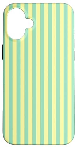 Pastel Yellow and Green Vertical Stripes Trendy Lines Hülle für iPhone 16 Plus Pastel Yellow and Green Vertical Stripes Trendy Lines Hülle für iPhone 16 Plus von Annalisse Striped Creations
