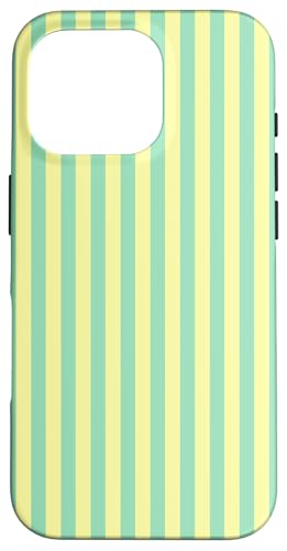 Pastel Yellow and Green Vertical Stripes Trendy Lines Hülle für iPhone 16 Pro Pastel Yellow and Green Vertical Stripes Trendy Lines Hülle für iPhone 16 Pro von Annalisse Striped Creations