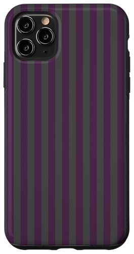Purple and Gray Stripes Geometric Vertical Lines Gothic Hülle für iPhone 11 Pro Max Purple and Gray Stripes Geometric Vertical Lines Gothic Hülle für iPhone 11 Pro Max von Annalisse Striped Creations