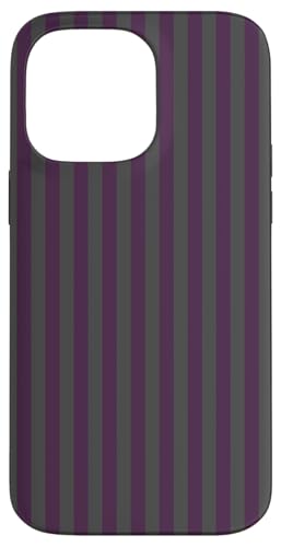 Purple and Gray Stripes Geometric Vertical Lines Gothic Hülle für iPhone 14 Pro Max Purple and Gray Stripes Geometric Vertical Lines Gothic Hülle für iPhone 14 Pro Max von Annalisse Striped Creations