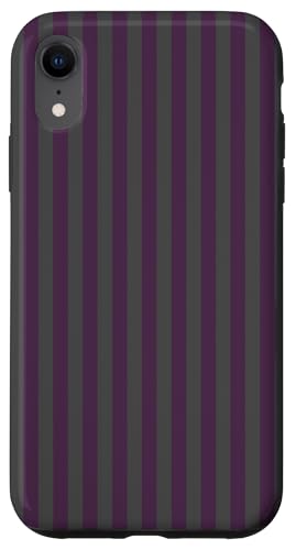 Purple and Gray Stripes Geometric Vertical Lines Gothic Hülle für iPhone XR Purple and Gray Stripes Geometric Vertical Lines Gothic Hülle für iPhone XR von Annalisse Striped Creations