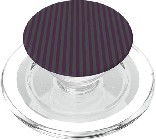 Purple and Gray Stripes Geometric Vertical Lines Gothic PopSockets PopGrip für MagSafe Purple and Gray Stripes Geometric Vertical Lines Gothic PopSockets PopGrip für MagSafe von Annalisse Striped Creations