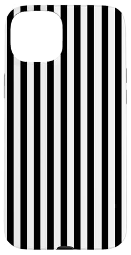 White and Black Stripes Geometric Vertical Lines Pattern Hülle für iPhone 15 Plus White and Black Stripes Geometric Vertical Lines Pattern Hülle für iPhone 15 Plus von Annalisse Striped Creations
