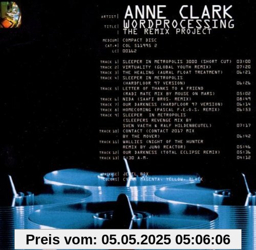 Wordprocessing von Anne Clark