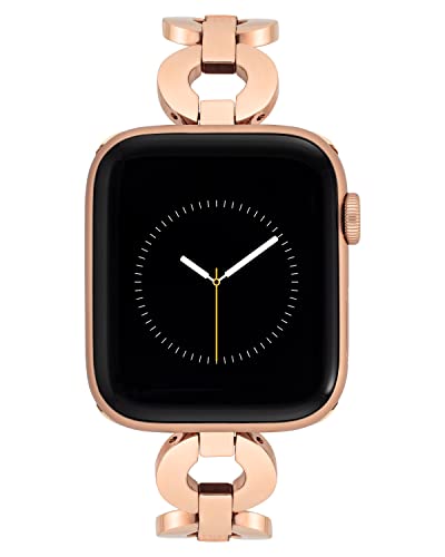 Anne Klein Modisches offenes Kettenarmband für Apple Watch, rose gold, 38/40/41mm, WK/1025RGRG384041 von Anne Klein