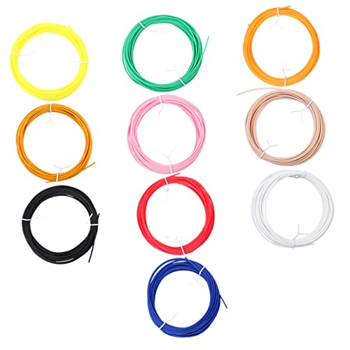 Anneome 10 Stück 3d-druck Bei Niedriger Temperatur Druckfilament 3d-druckstange Niedertemperatur-3d-druckdraht Verbrauchsmaterial Für Den 3d-druck 3d-druckstifte Colorful von Anneome