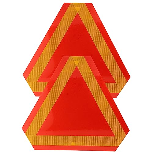 Anneome 2 Stück Fahrzeug reflektierende Heckklappe reflektorfolie Langsam fahrendes Fahrzeug Schild Dreieckszeichen sich langsam bewegendes Zeichen Vinyl autokennzeichen Warnband Aluminium Anneome 2 Stück Fahrzeug reflektierende Heckklappe reflektorfolie Langsam fahrendes Fahrzeug Schild Dreieckszeichen sich langsam bewegendes Zeichen Vinyl autokennzeichen Warnband Aluminium von Anneome