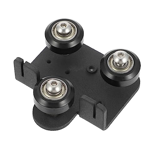 Anneome 3d Drucker Zubehör Teile Hintere Stützplatte Des Extruders Mini-extruder-rückenstützplatte Zubehör Für 3d-drucker Extrudierte Rückplatte Der Riemenscheibe Aluminiumlegierung Black von Anneome