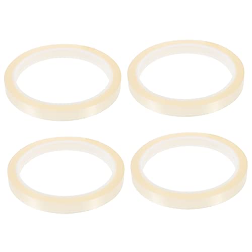 Anneome 4 Rollen Hitzebeständiges Klebeband Hitzebeständiges Band Übertragungsband Überweisen Wärmeband Hochtemperaturband Vinyl-pressband Erhitzen Thermoband Transparent Polyesterfolie von Anneome