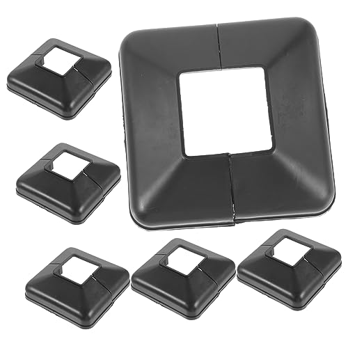 Anneome 6Stücke Vinyl Pfostenkappen Für Zaunpfosten Rutschfeste Dekorative Abdeckung Für Pfosten Einfache Installation Für Balkone Treppen Geländer Langlebig von Anneome