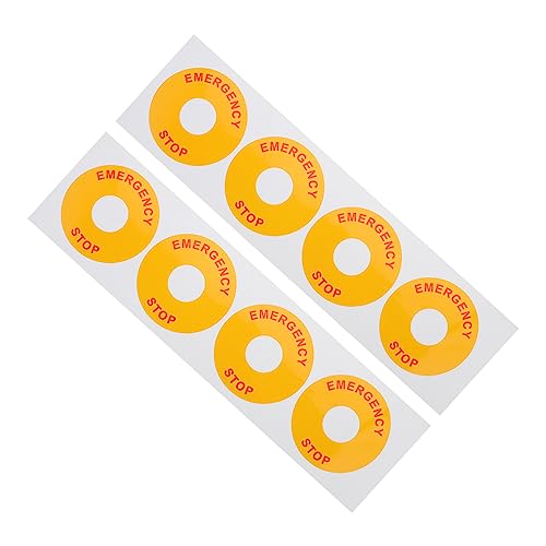 Anneome 8 Stück Notstopp-warnung Not-aus-etikett Aufkleber Vinyl Not-aus-schild-etikett Warnschild Etiketten Warnband Industriell Reflektierend Alarm Led Vorsicht Klebrig Zeichen Klein Rot Anneome 8 Stück Notstopp-warnung Not-aus-etikett Aufkleber Vinyl Not-aus-schild-etikett Warnschild Etiketten Warnband Industriell Reflektierend Alarm Led Vorsicht Klebrig Zeichen Klein Rot von Anneome