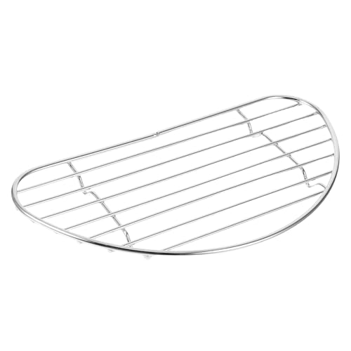Anneome Grill Rost Zum Kochen Abtropfgestell Für Frittieröl Backgestell Kühlregal Für Backwerkzeuge Ofenkühlregal Bratengestell Backofen-backrost Kleines Kühlregal Rostfreier Stahl Silver von Anneome