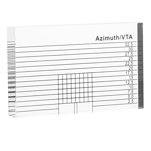 Anneome Vinyl-Plattenspieler-Entfernungsmesser Acryl-Azimutlineal zur einfachen Kalibrierung von Anneome
