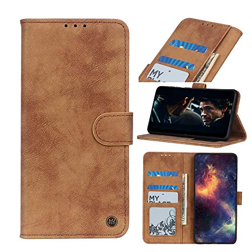 AnnhanT Hülle für Samsung Galaxy A52 Handyhülle, Samsung Galaxy A52 Lederhülle Klappbar [Standfunktion/Kartenfächer/Magnetverschluss] Flip Case Cover Schutzhülle für Samsung Galaxy A52 - Marron von AnnhanT