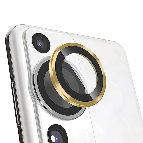 AnnhanT Kameraschutz für Huawei P60 Pro Kamera Panzer Schutz Glas [1 Stück], 9H gehärtetes Glas Kratzfester Kameraobjektivringschutz - Golden von AnnhanT