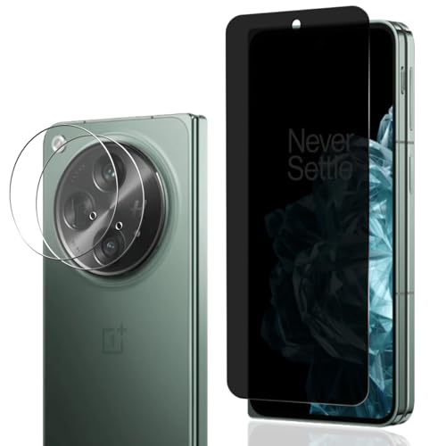 AnnhanT Schutzfolie für OnePlus Open Panzer Schutz Glas. OnePlus Open Sichtschut 1 Stück und OnePlus Open Kameraschutz Schutzfolie 2 Stück. 9H Panzerfolie/Privatsphäre für OnePlus Open AnnhanT Schutzfolie für OnePlus Open Panzer Schutz Glas. OnePlus Open Sichtschut 1 Stück und OnePlus Open Kameraschutz Schutzfolie 2 Stück. 9H Panzerfolie/Privatsphäre für OnePlus Open von AnnhanT