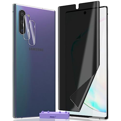 AnnhanT Schutzfolie für Samsung Galaxy Note 10 Sichtschut Weich TPU Folie 1 Stück + für Galaxy Note 10 Panzer Schutz Glas Kameraschutz 2 Stück - Anti-Spy Displayschutz für Galaxy Note 10 AnnhanT Schutzfolie für Samsung Galaxy Note 10 Sichtschut Weich TPU Folie 1 Stück + für Galaxy Note 10 Panzer Schutz Glas Kameraschutz 2 Stück - Anti-Spy Displayschutz für Galaxy Note 10 von AnnhanT