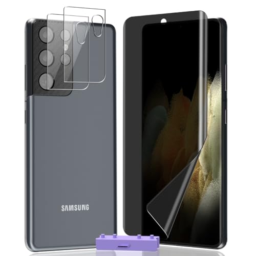 AnnhanT Schutzfolie für Samsung Galaxy S21 Ultra Sichtschut Weich TPU Folie 1 Stück + für S21 Ultra Panzer Schutz Glas Kameraschutz 2 Stück - Anti-Spy Displayschutz für Galaxy S21 Ultra AnnhanT Schutzfolie für Samsung Galaxy S21 Ultra Sichtschut Weich TPU Folie 1 Stück + für S21 Ultra Panzer Schutz Glas Kameraschutz 2 Stück - Anti-Spy Displayschutz für Galaxy S21 Ultra von AnnhanT