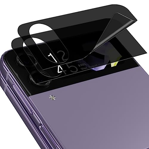 AnnhanT Schutzfolie für Samsung Galaxy Z Flip 4 äußere Displayschutz. Sichtschut Weich TPU Folie 2 Stück Anti-Spy Displayschutz für Samsung Galaxy Z Flip 4 ist nicht gehärtetes Glas von AnnhanT