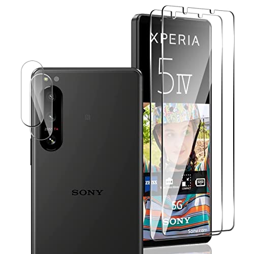 AnnhanT Schutzfolie für Sony Xperia 5 IV Panzer Schutz Glas 2 Stück + Sony Xperia 5 IV Kameraschutz Schutzglas 2 Stück - 9H Panzerfolie/Kratzfest. Displayschutz für Sony Xperia 5 IV von AnnhanT