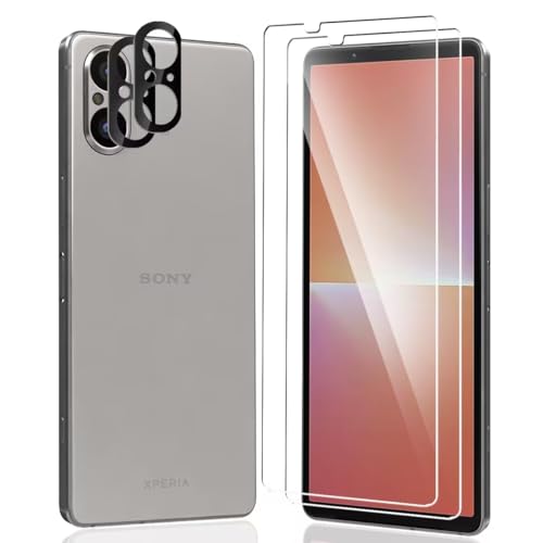 AnnhanT Schutzfolie für Sony Xperia 5 V Panzer Schutz Glas 2 Stück + Sony Xperia 5 V Kameraschutz Schutzglas 2 Stück - 9H Displayschutz/Kratzfest. Panzerfolie für Sony Xperia 5 V von AnnhanT