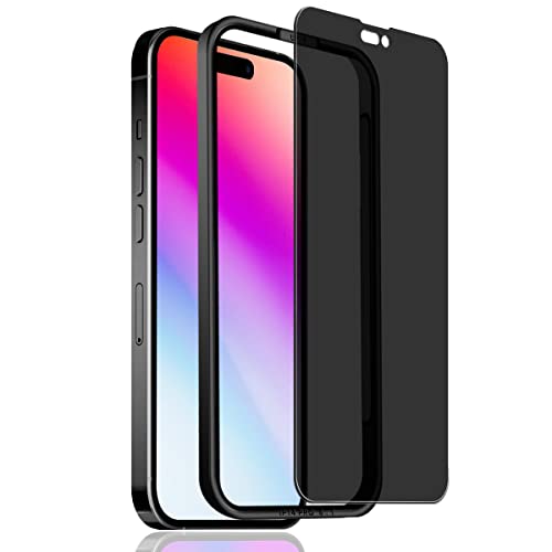 AnnhanT Schutzfolie für iPhone 14 Pro Panzer Schutz Glas Sichtschut [1 Stück] Privacy Panzerglasfolie - Anti-Spy 9H Härte Einfache Montage Rahmen für iPhone 14 Pro von AnnhanT