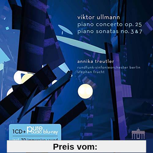 Viktor Ullmann: Piano Concerto op. 25 and Piano Sonatas 3 & 7 (CD + Pure Audio Blu-ray) von Annika Treutler