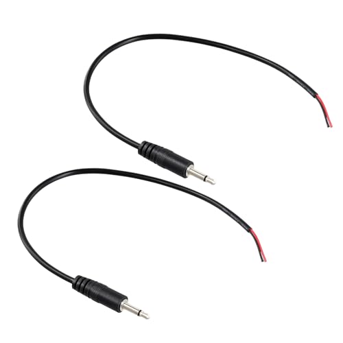 Annlpoy 2 stück 3.5-mm-Stecker auf blankes Kabelende, 25 cm TS 2-poliger Mono-Stecker, klinkenstecker 3,5, für Audiokabel-Reparaturen, Kompatibel mit Lautsprechern, PA-Hörnern und Amateurfunkgeräten Annlpoy 2 stück 3.5-mm-Stecker auf blankes Kabelende, 25 cm TS 2-poliger Mono-Stecker, klinkenstecker 3,5, für Audiokabel-Reparaturen, Kompatibel mit Lautsprechern, PA-Hörnern und Amateurfunkgeräten von Annlpoy