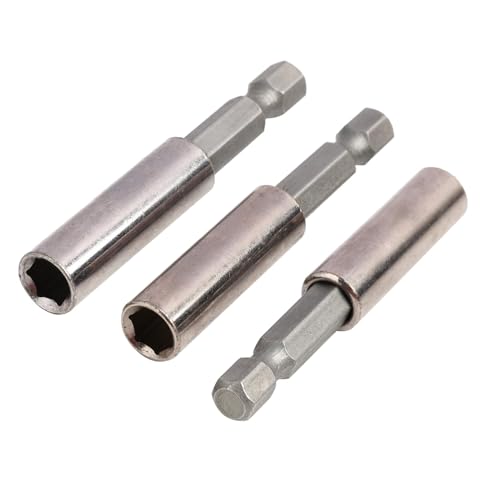 Annlpoy 3pcs magnet bithalter magnetisch verlängerung akkuschrauber Schlagschrauber für Bohrschrauber, starker magnetischer Bit-Halter, 1/4 Zoll Sechskantschaft, 60mm Länge - für Bohrschrauber Annlpoy 3pcs magnet bithalter magnetisch verlängerung akkuschrauber Schlagschrauber für Bohrschrauber, starker magnetischer Bit-Halter, 1/4 Zoll Sechskantschaft, 60mm Länge - für Bohrschrauber von Annlpoy