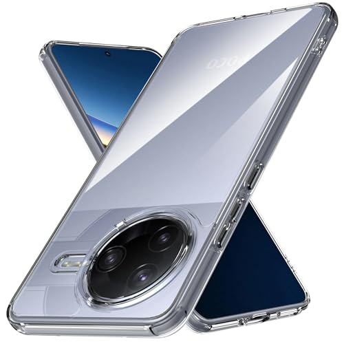 Anoowkoa Entworfen für Xiaomi Poco F7 Pro 5G Hülle: TPU und PC [Anti-Vergilbung], transparente Schutzhülle, militärische Qualität, stoßfest, ultradünn, sturzsicher und ultraweich. Für Xiaomi Poco F7 von Anoowkoa