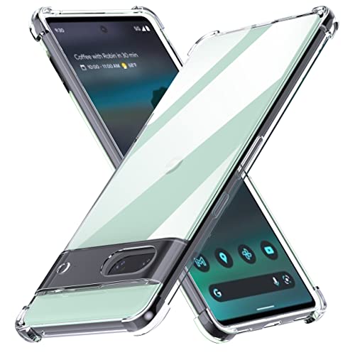 Anoowkoa Handyhülle Google Pixel 6a Hülle CASE Cover[Transparent Silikon Handy Hüllen] [Stoßfest Kratzfest ] Dünne Durchsichtige TPU Schutzhülle von Anoowkoa