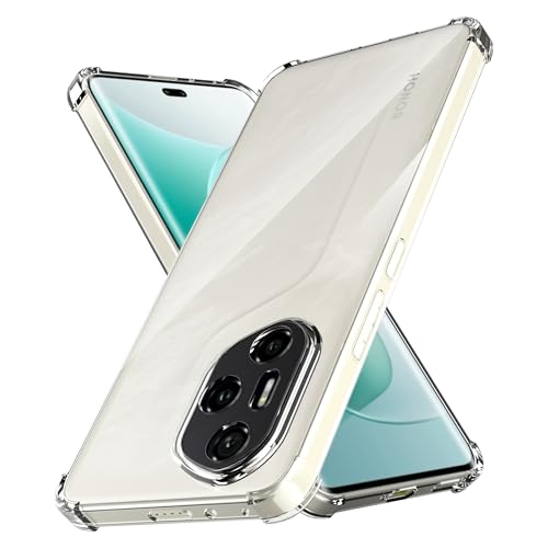 Anoowkoa Handyhülle Honor 300 Pro 5G/Honor 300 Ultra 5G Hülle CASE Cover[Transparent Silikon Handy Hüllen] [Stoßfest Kratzfest ] Dünne Durchsichtige TPU Schutzhülle von Anoowkoa