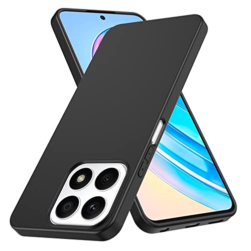 Anoowkoa Handyhülle Kompatibel mit Honor X8a Hülle CASE Cover[Matt Schwarz Silikon Handy Hüllen] [Stoßfest Kratzfest ] Dünne TPU Schutzhülle von Anoowkoa