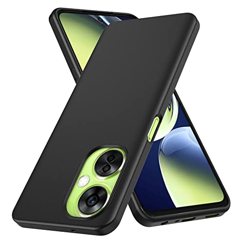 Anoowkoa Handyhülle Kompatibel mit OnePlus Nord CE 3 Lite 5G Hülle CASE Cover[Matt Schwarz Silikon Handy Hüllen] [Stoßfest Kratzfest ] Dünne TPU Schutzhülle von Anoowkoa