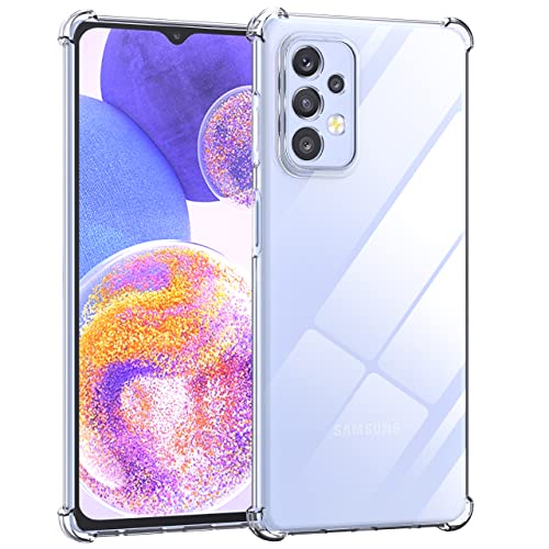 Anoowkoa Handyhülle Kompatibel mit Samsung Galaxy A23 4G/5G Hülle CASE Cover[Transparent Silikon Handy Hüllen] [Stoßfest Kratzfest ] Dünne Durchsichtige TPU Schutzhülle von Anoowkoa