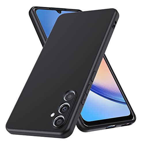 Anoowkoa Handyhülle Kompatibel mit Samsung Galaxy A34 Hülle CASE Cover[Matt Schwarz Silikon Handy Hüllen] [Stoßfest Kratzfest ] Dünne TPU Schutzhülle von Anoowkoa