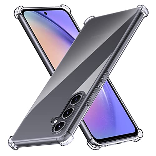 Anoowkoa Handyhülle Kompatibel mit Samsung Galaxy A54 5G Hülle CASE Cover[Transparent Silikon Handy Hüllen] [Stoßfest Kratzfest ] Dünne Durchsichtige TPU Schutzhülle von Anoowkoa