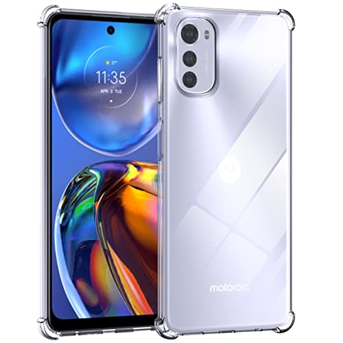 Anoowkoa Handyhülle Moto E32s/E32 Hülle [Transparent Silikon Handy Hüllen] [Stoßfest Kratzfest ] [Shock Absorption Schutzhülle] Dünne Durchsichtige TPU Schutzhülle von Anoowkoa