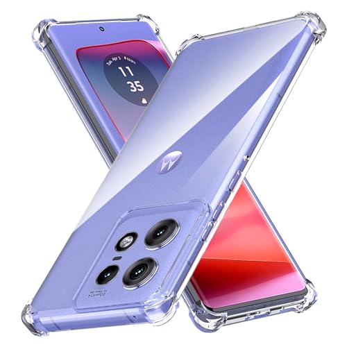 Anoowkoa Handyhülle Moto Edge 50 Pro Hülle CASE Cover[Transparent Silikon Handy Hüllen] [Stoßfest Kratzfest ] Dünne Durchsichtige TPU Schutzhülle von Anoowkoa