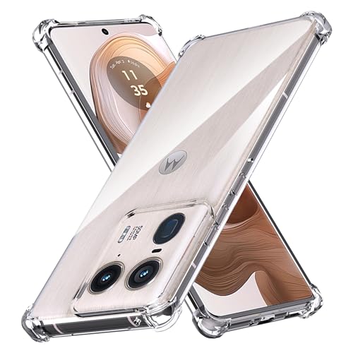 Anoowkoa Handyhülle Moto Edge 50 Ultra Hülle CASE Cover[Transparent Silikon Handy Hüllen] [Stoßfest Kratzfest ] Dünne Durchsichtige TPU Schutzhülle von Anoowkoa