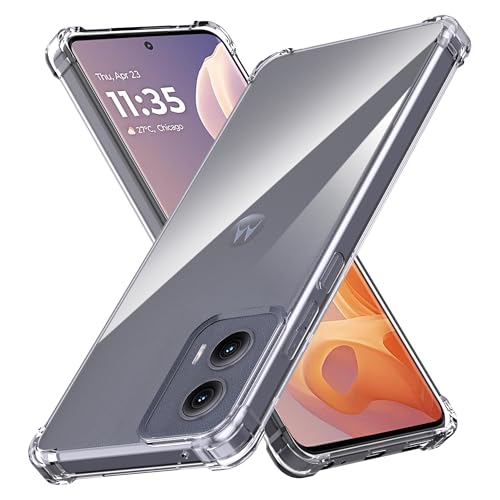 Anoowkoa Handyhülle Moto G85 Hülle CASE Cover[Transparent Silikon Handy Hüllen] [Stoßfest Kratzfest ] Dünne Durchsichtige TPU Schutzhülle von Anoowkoa