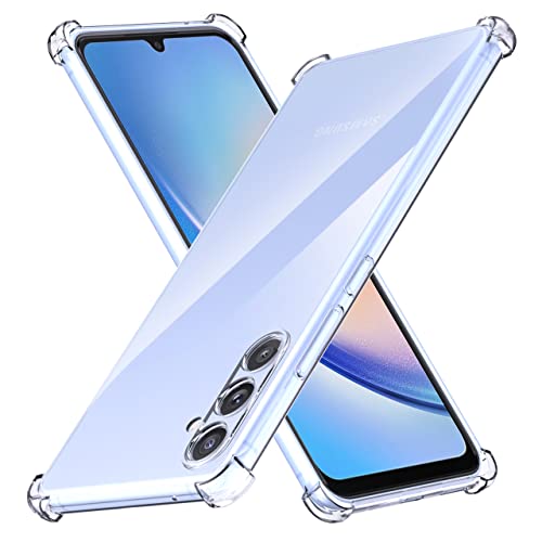 Anoowkoa Handyhülle Samsung Galaxy A34 Hülle CASE Cover[Transparent Silikon Handy Hüllen] [Stoßfest Kratzfest ] Dünne Durchsichtige TPU Schutzhülle von Anoowkoa