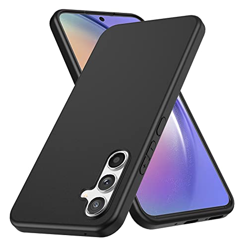 Anoowkoa Handyhülle Samsung Galaxy A54 5G Hülle CASE Cover[Matt Schwarz Silikon Handy Hüllen] [Stoßfest Kratzfest ] Dünne TPU Schutzhülle von Anoowkoa