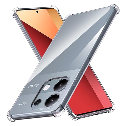 Anoowkoa Handyhülle Xiaomi Redmi Note 13 Pro 4G Hülle CASE Cover[Transparent Silikon Handy Hüllen] [Stoßfest Kratzfest ] Dünne Durchsichtige TPU Schutzhülle von Anoowkoa