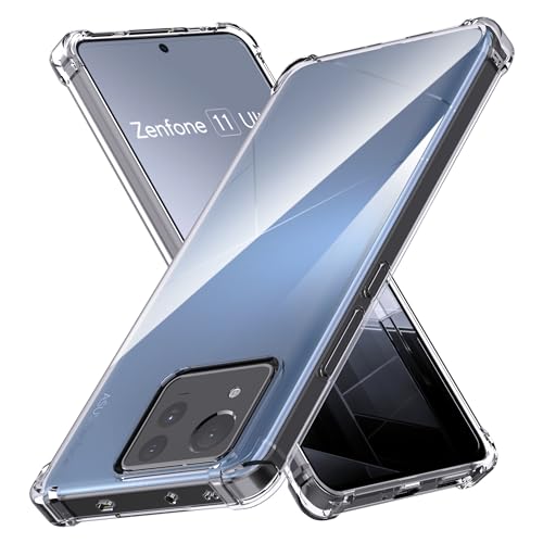 Anoowkoa Handyhülle Zenfone 11 Ultra Hülle CASE Cover[Transparent Silikon Handy Hüllen] [Stoßfest Kratzfest ] Dünne Durchsichtige TPU Schutzhülle von Anoowkoa
