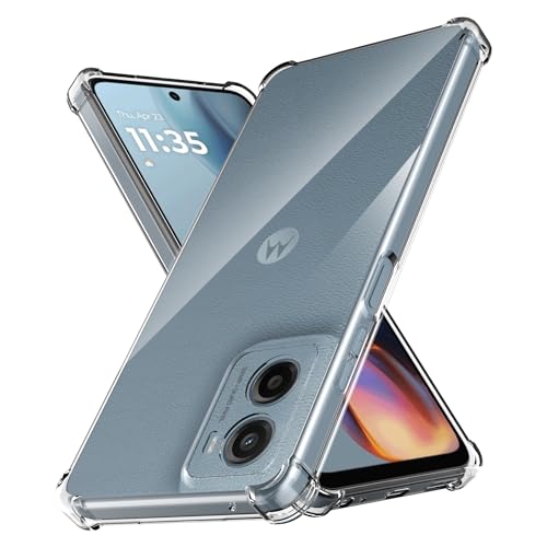 Anoowkoa Handyhülle für Motorola Moto E15/Moto G05 Hülle CASE Cover[Transparent Silikon Handy Hüllen] [Stoßfest Kratzfest ] Dünne Durchsichtige TPU Schutzhülle von Anoowkoa