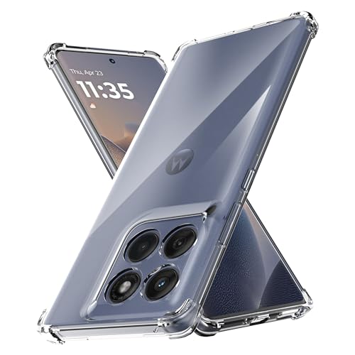 Anoowkoa Handyhülle für Motorola Moto Edge 60 Fusion 5G Hülle CASE Cover[Transparent Silikon Handy Hüllen] [Stoßfest Kratzfest ] Dünne Durchsichtige TPU Schutzhülle von Anoowkoa