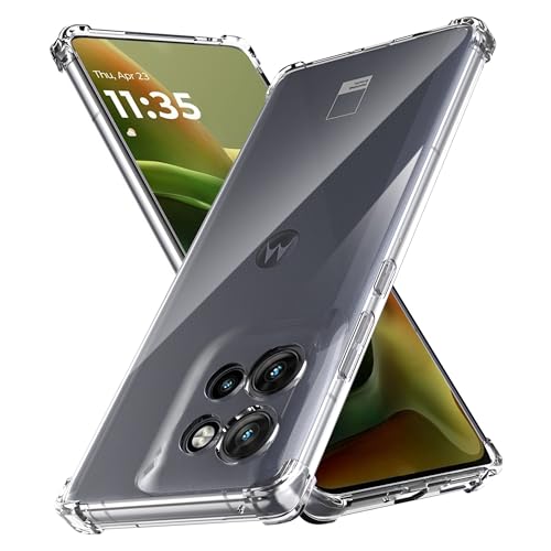 Anoowkoa Handyhülle für Motorola Moto G15/Moto G15 Power Hülle CASE Cover[Transparent Silikon Handy Hüllen] [Stoßfest Kratzfest ] Dünne Durchsichtige TPU Schutzhülle von Anoowkoa